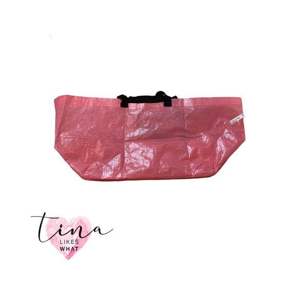 IKEA | Bags | 2 Ikea Pink Slukis Shopping Bag Tote 9 Gallon | Poshmark